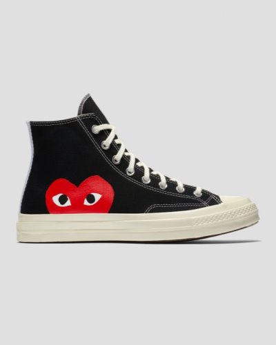 Converse X Comme des Garçons Chuck 70 Play Høye Sko Herre, Svart NO-161496