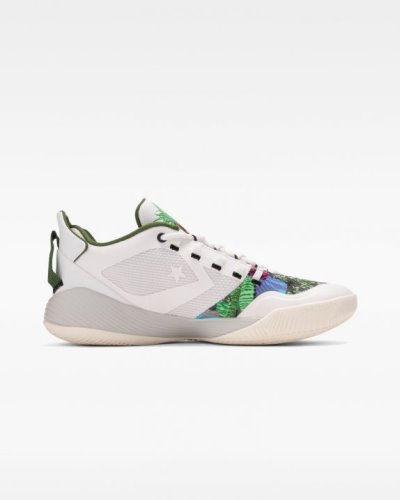 Converse All Star BB Shift Botanical Lave Sko Herre, Hvite NO-834603