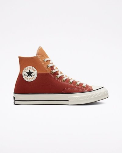 Converse Chuck 70 Colourblocked Høye Sko Dame, Mørke Oransje NO-112207