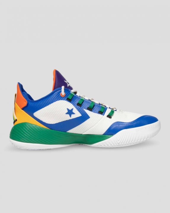 Converse All Star BB Shift 75th Anniversary Lave Sko Herre, Hvite / Grønn / Blå NO-378363