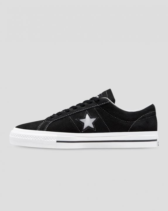Converse CONS One Star Pro Lave Sko Dame, Svart NO-946707